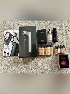 Luminess Airbrush Makeup Kit in Black and Rose Gold Accents